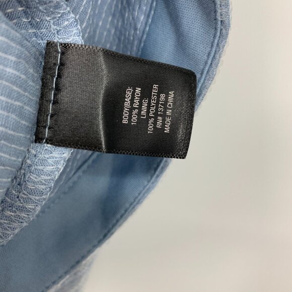 Worthington x Jason Bolden Top Blue Sequin Button Down Long Sleeve - Picture 7 of 11